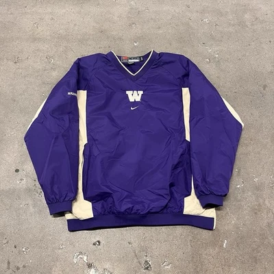 Cortavientos vintage Y2K Washington Huskies 2XL Nike Pullover Center Swoosh Foto 1 de 4