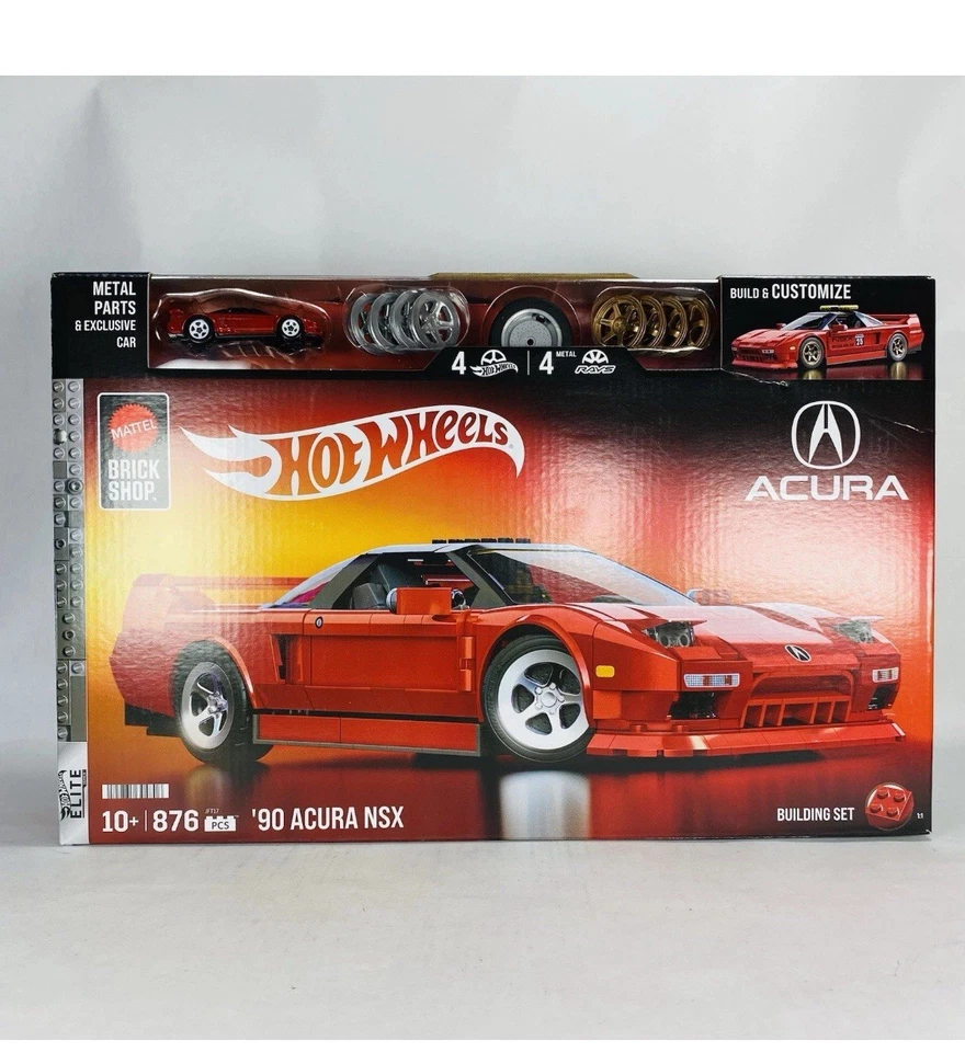 Mattel Brick Shop Hot Wheels Elite Series '90 Acura NSX JFT17