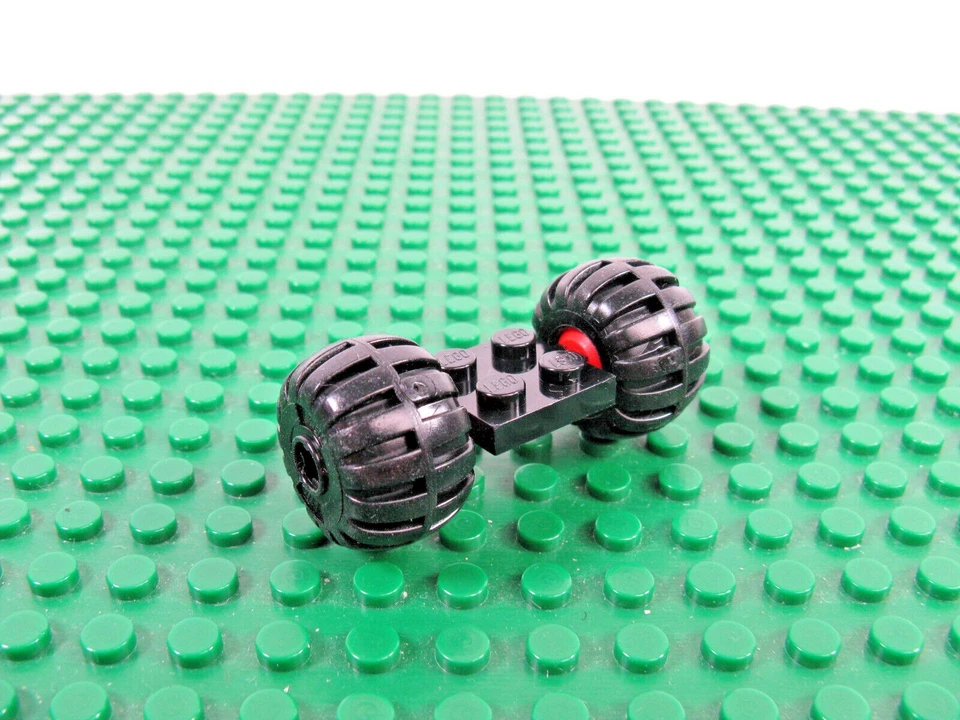 LEGO Negro Axel Placa 2x2 Rojo Rueda GLOBO DE GOMA Neumáticos 6826 6881 #122c01 4288 Foto 1 de 1
