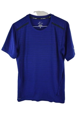 NIke Dri Fit Mens Blue Running T Shirt Gym Activewear Sports Size S - Image 1 of 4