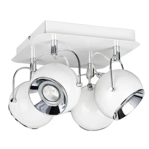 Foco de Techo Blanco Metal Ajustable Con LED 6W Retro Salón Reflector Lumans - Imagen 1 de 1