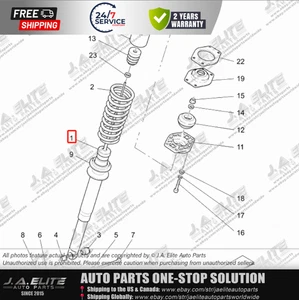 Front Shock Absorber Strut for Maserati Quattroporte (2018-2012) 306175 - Picture 1 of 2