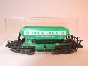 ++ G2569 Spur N Minitrix 3569 13569 Selbstentladewagen RHEIN-KIES grün - Picture 1 of 4