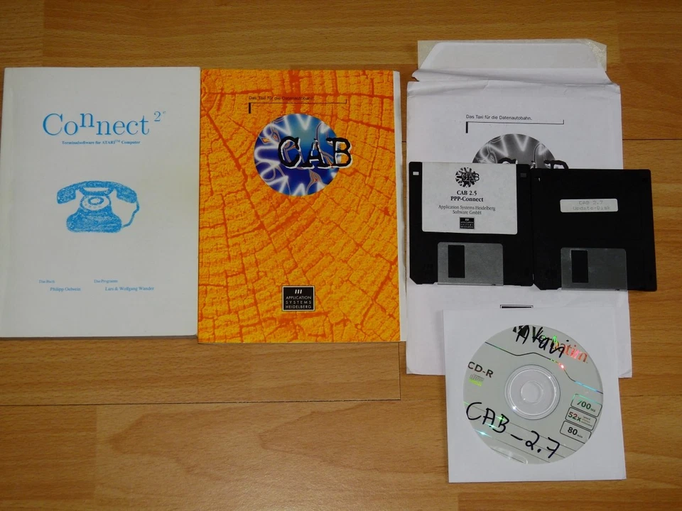 Software für ATARI; CAB, PPP-Connect, Version 2.5 und Kopie auf CD-ROM - Bild 1 von 1