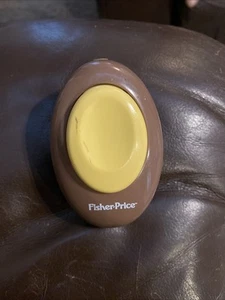 Fisher Price Push Button Remote Brown Yellow Button 7 - Picture 1 of 2