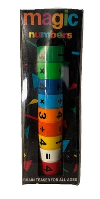 Rare Magic Numbers Brain Teaser Puzzle Vintage Radio Shack Toy With Packaging - Image 1 of 4