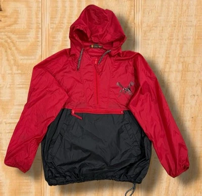STONY BROOK UNIVERSITY LACROSSE SMALL NYLON WINDBREAKER HOODED ANORAK JACKET - Image 1 of 4