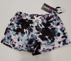 Limited Too Girls Tie Dye Shorts (Navy/Pink, 6) - Picture 1 of 1