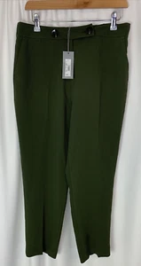 PRINCIPLES Women's Textured Tapered Trousers UK12 32" L 25" Green Pants L479 - Picture 1 of 13