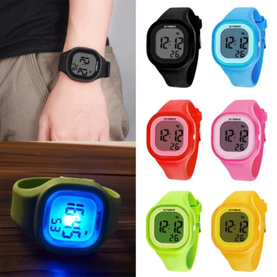 Reloj Pulsera Electrónico LED Digital Deportivo Niños Niñas Impermeable Regalo Niños Foto 1 de 4