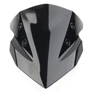 Motorcycle Front Windshield Windscreen Fit Kawasaki Z400 2018-2022 Plastic Black - Picture 1 of 6