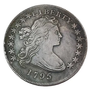 Moneda de recuerdo de dólar americano Liberty 1795 2 piezas para colección y regalos - Imagen 1 de 11