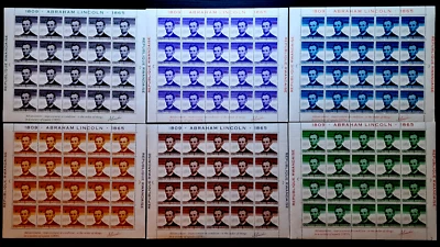 Rwanda 1965 MNH 120 Stamps LINCOLN 6 Full Sheets 20 Complete Sets - Image 1 of 4