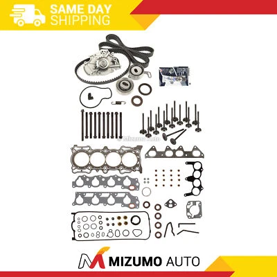 Head Gasket Set Valves Timing Belt Kit Fit 94-97 Acura Honda 2.2L SOHC F22B1 Foto 1 de 4