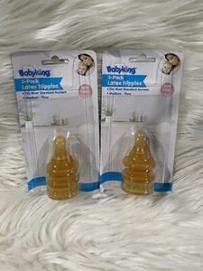 Vintage Baby Flaschennippel Latex Soft Nippel 3er Pack Medium Flow Größe x2 - Bild 1 von 1