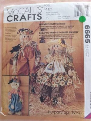 McCall's 6665 Friendly Scarecrow Doll & Clothing Pattern - Image 1 of 2