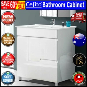 Cefito Bathroom Vanity Cabinet Unit Wash Basin Sink Storage Freestanding 750mm - Picture 1 of 11