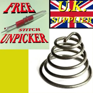 SEWING MACHINE TENSION SPRING/ BEE HIVE SPRING   + FREE UNPICKER - Picture 1 of 2