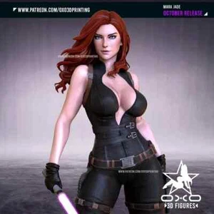 Mara Jade Fan Art Resin Statue Pro Painted 1/4 Scale - Made To Order - Picture 1 of 2