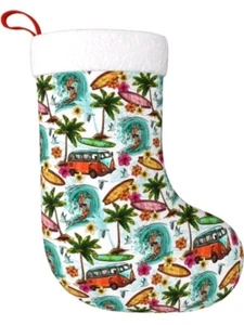 Medias de Navidad Decoración Hawaiana Surfer en Onduladas Decoraciones de Vacaciones - Imagen 1 de 5