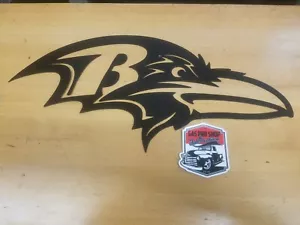 Logo Ravens metallo arte da parete taglio al plasma idea regalo uomo grotta - Foto 1 di 2
