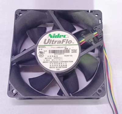 Nidec UltraFlo T12E50BS2M7-07 1625V DC50V 1.15A 57.5W 4-Wire Cooling Fan - Image 1 of 4