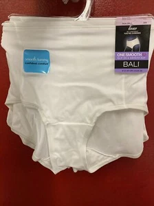 4 Bali Comfort Revolution White Hi-Cut Panty Panties size M/6 #2s61 - Picture 1 of 6