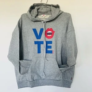 Levi's Women's Graphic 2020 Vote Voice Hoodie Sweatshirt Gray M Medium NWT - Picture 1 of 9