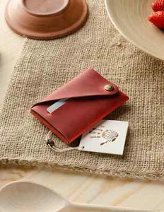 Billetera delgada para hombre con soporte para tarjetas unisex para adultos billetera billetera roja billetera - Imagen 1 de 21