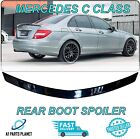 For Mercedes C Class W204 Saloon 2008-14 AMG Look Rear Trunk Spoiler Gloss Black
