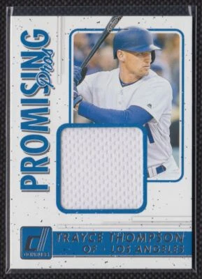 2017 Donruss Promising Pros Materials Trayce Thompson White Jersey Los Angeles - Image 1 of 2