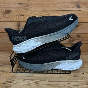 Scarpe da ginnastica Hoka One One da uomo taglia UK 10,5 Arahi 6 nere bianche da corsa su strada - Foto 1 di 13