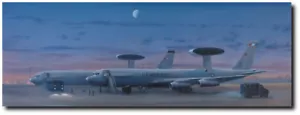 O'Dark Thirty (E-3 SENTRY) by Darby Perrin - E-3 Sentry - Aviation Art Print - Bild 1 von 1