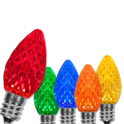 25 C7 LED Shatterproof Christmas Lights Unbreakable OptiCore Replacement Bulbs - Image 1 of 2