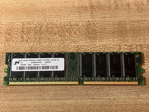 Gently Used Micron MT16VDDT3264AG-335B4 PC2700 DDR 256MB DESKTOP RAM - Picture 1 of 3