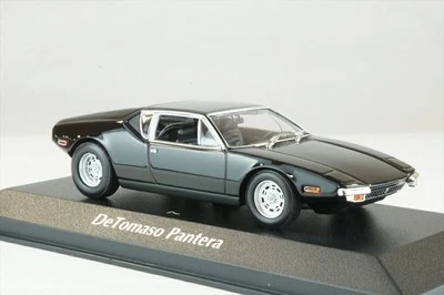 Maxichamps 1/43 De Tomaso Pantera 1972 modello pressofuso nero - Immagine 1 di 2