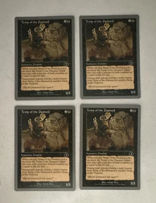 MTG X4 * Temp of the Damned X4 Playset NM+/NP  Unglued Regular - Image 1 of 4