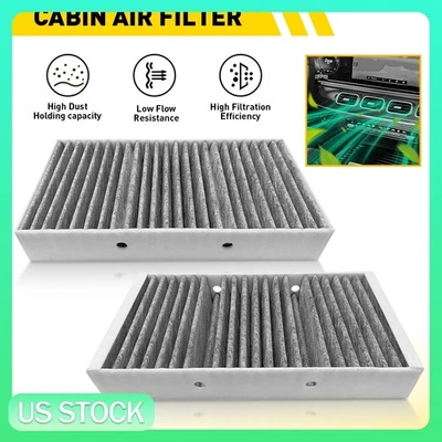 For Mercedes-Benz GLE350 GLS450 ML250 ML550 2X Activated Carbon Cabin Air Filter - Image 1 of 4