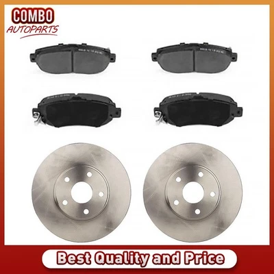 Front Brake Rotors Ceramic Brake Pads fits 2000 1998 1999 Lexus GS400 - Image 1 of 4