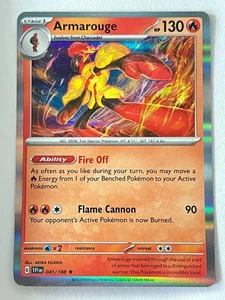 Armarouge 041/198 Holo Rare Scarlet & Violet Base SV1 Pokemon TCG - Near Mint NM - Picture 1 of 4