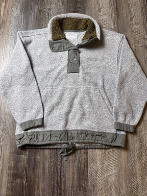 Chaqueta polar REI Co-Op Norseland gris jaspeado salvia a presión exterior para mujer M Foto 1 de 4
