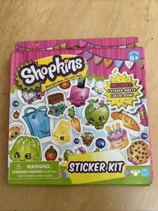Shopkins Sticker Kit NIB Includes 6 Sticker Sheets 1 Decal Scene 2013 100+ - Picture 1 of 8