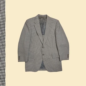 Abrigo Deportivo Vintage Años 70, Jack Henry Country Club Hombre Chaqueta Blanco y Negro - Imagen 1 de 5