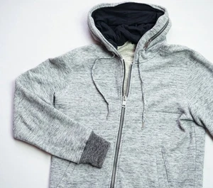 Diesel Wool blend Hoodie mens Full Zip Sweater Jacket top size L Large Alpaca - Picture 1 of 9