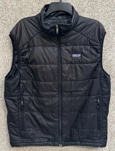 Patagonia Mens Large Black Micro Puff Full Zip Primaloft Puffer Vest 83997 - Picture 1 of 13