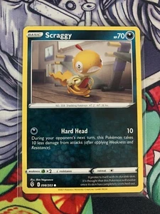 Scraggy 098/203 Pokemon, Evolving Skies 2021 Near Mint, Pokemon Card, Pack Fresh - Picture 1 of 2