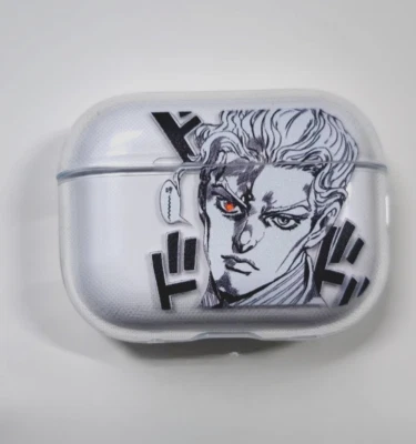 Anime JOJO’S BIZARRE ADVENTURE Transparent Case Apple Airpods Pro Gen 2 3 4 Kira - Image 1 of 4