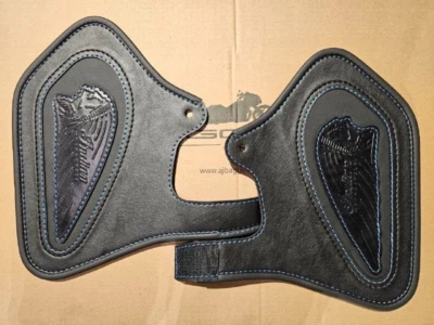 #Handmade INDIAN SPRINGFIELD engine heat shield  CHIEFTAIN ROADMASTER 14-22 BLUE - Image 1 of 4