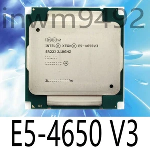 Intel Xeon E5-4650V3 2.10 GHz 12 Cores 30 MB Cache SR22J LGA 2011 CPU Processor - Picture 1 of 1