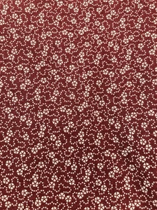 Geometric Calico on Rust The Kesslers Andover Concord Fabrics 3Y x 44" W Vintage - Picture 1 of 3